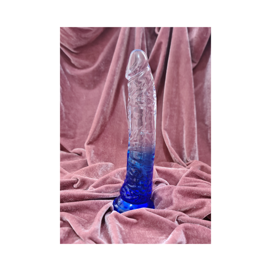 Dildo multicolor, realista tipo gel de 20cm